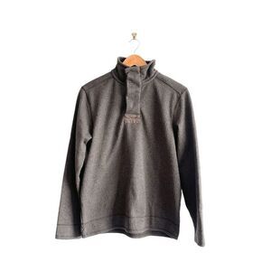 Field & Stream Mens Sweater Turtle Neck Lined Brown Small